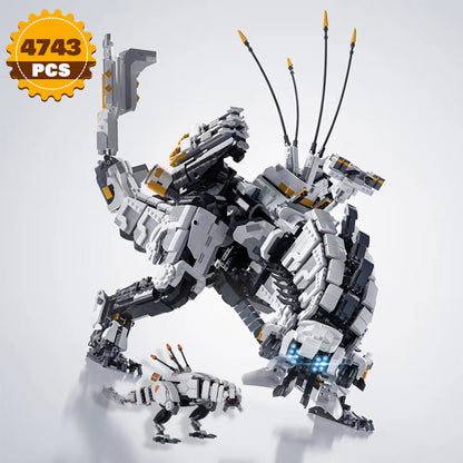 Block Game Horizon Zero Dawned Thunder Jaw Mechanical Monster Action Dragon Dinosaur Toy