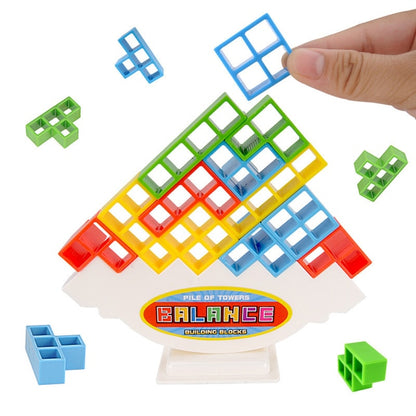 Tetra Tower Stacking Blocks Building Balance Puzzle Board Game