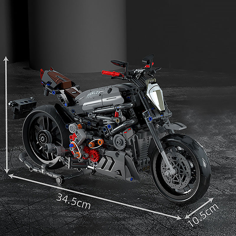 Technical Ideas Building Blocks Famous Motorcycle Model Bricks Diy Assembly Educational Set Toys Children&#39;s Birthday Boys Gifts