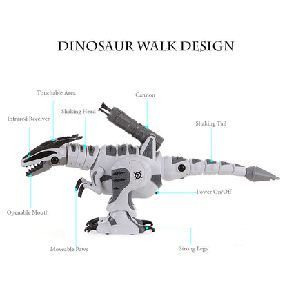 LE NENG TOYS K9 RC Dinosaur Intelligent Dinosaur Fighting Robot Toy Programmable Touch-sense Music Dance Toy for Kids