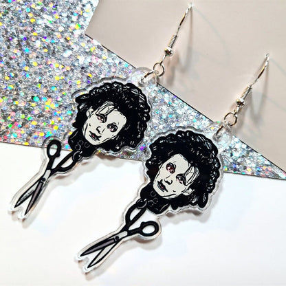 Edward Scissorhands Acrylic Earrings