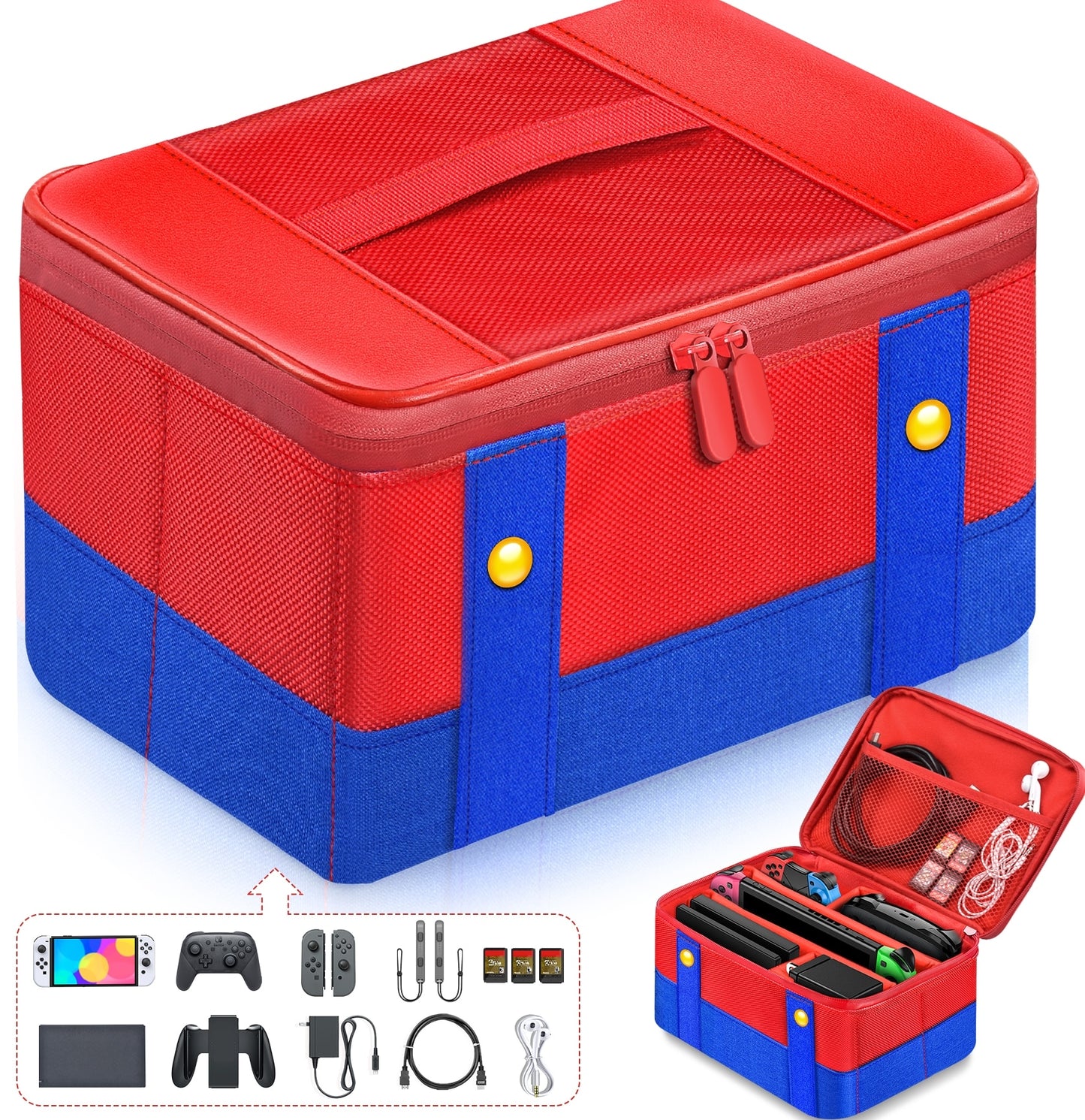 Super Mario Style Carrying Case for Switch Gear