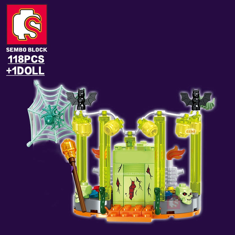 Halloween Building Set Block Bricks