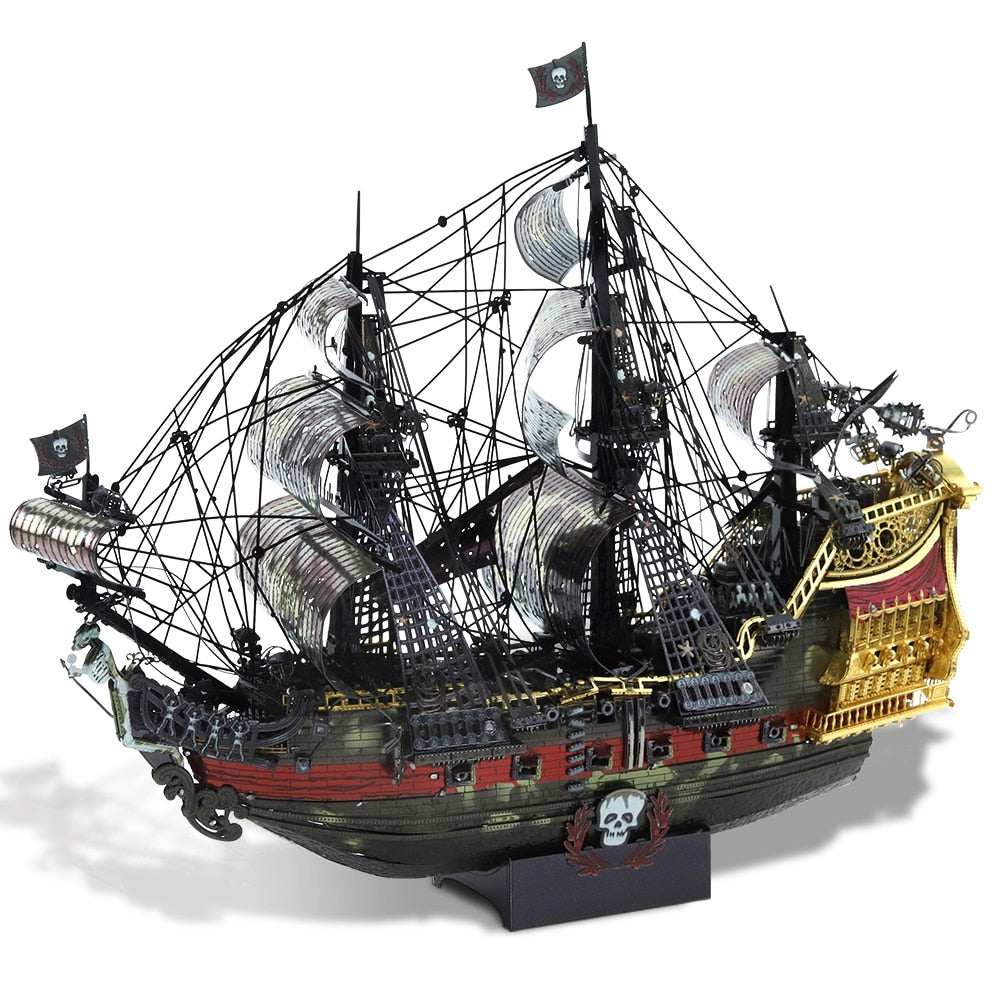 The Queen Anne's Revenge 3D Metal Puzzle Jigsaw Pirate Ship Model Building Kit