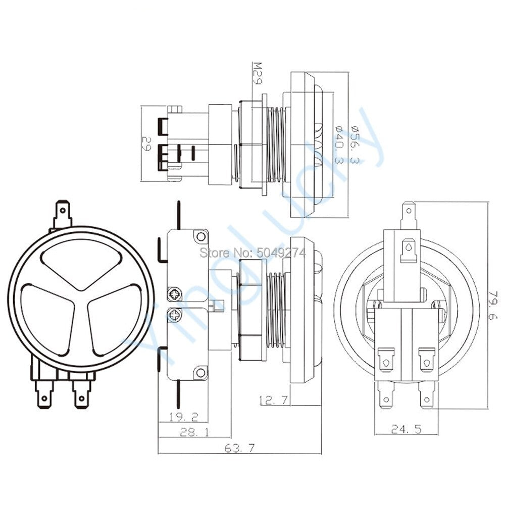 3 in 1 Arcade Button