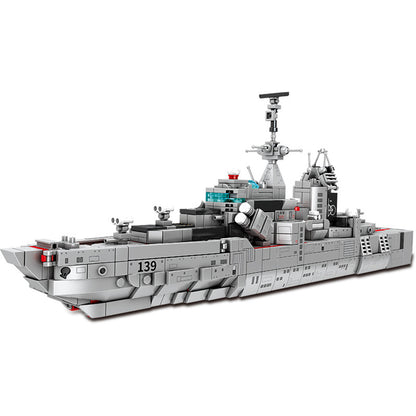 Military Destroyer Model Building Blocks