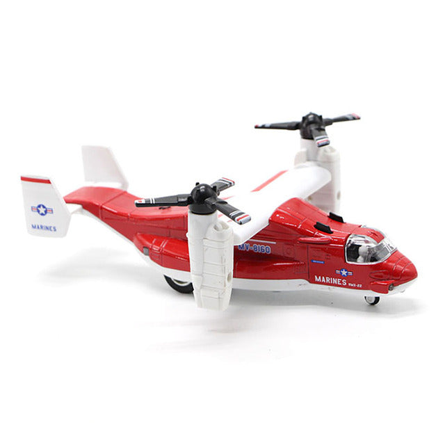 Mini Aircraft Toy Model Osprey Transporter Simulation Track Toys Plane Outdoor Airliner Toys For Children Birthday Xmas Gift