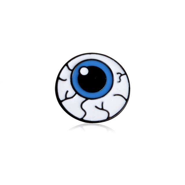 Eyeball Brain and Tooth Enamel Pins