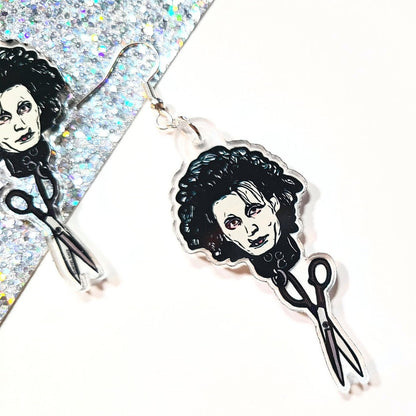 Edward Scissorhands Acrylic Earrings