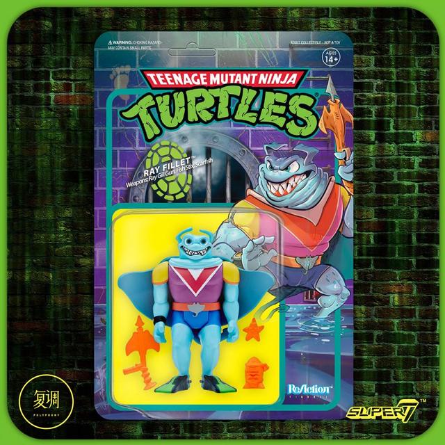 Super7 Teenage Mutant Ninja Turtles TMNT Anime Action Figure 2022 New Original Comic image Collection Hanging card Model Toys